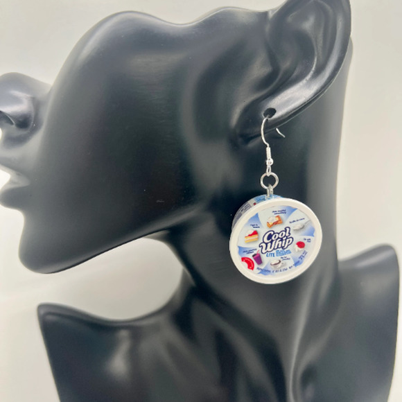 Cool Whip Earrings - Whipped Cream Earrings - Mini Brands Earrings - Food Earrin - Picture 9 of 9